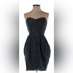 Shoshanna Size 2 Navy Blue Cocktail Dress with Pockets